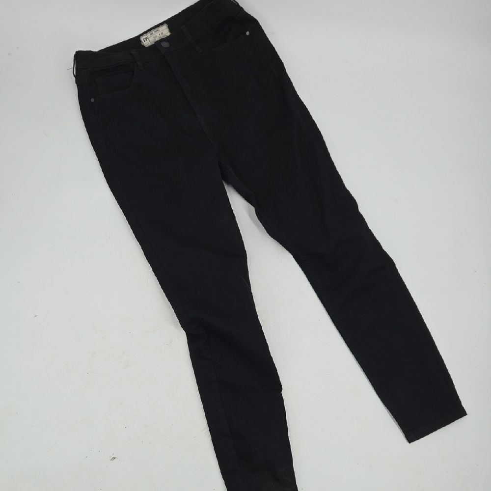 Free People Black Skinny Jeans Size 28 High Rise